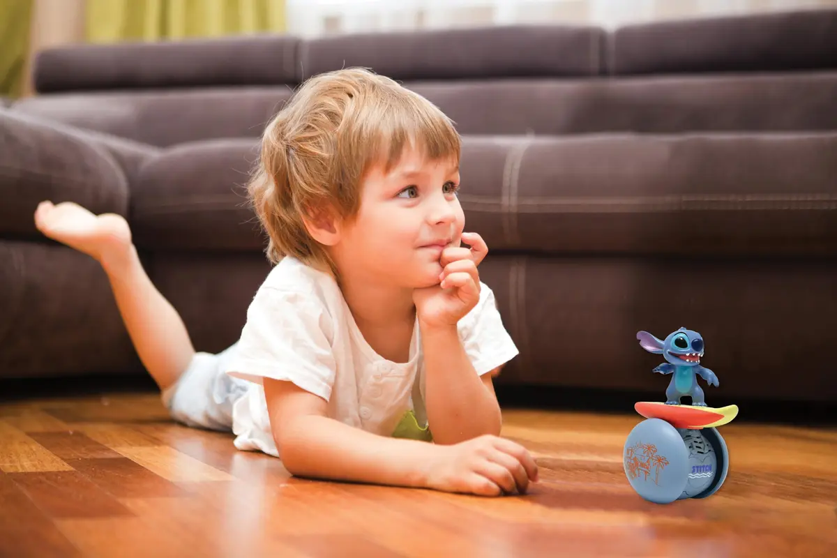 LEXiBOOK Stitch Interactive Surfer Robot ROB01D Blue | Electronic Early Development Toy with Lights & Sounds - view 3