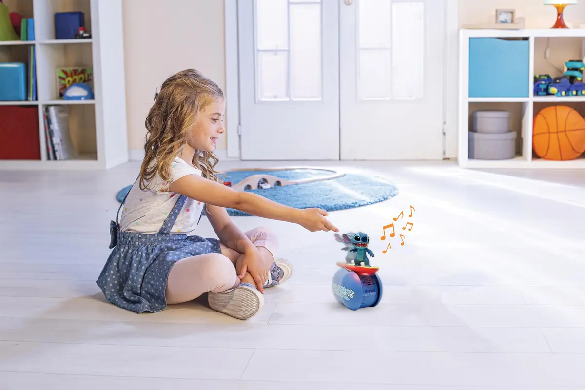 LEXiBOOK Stitch Interactive Surfer Robot ROB01D Blue | Electronic Early Development Toy with Lights & Sounds - view 4