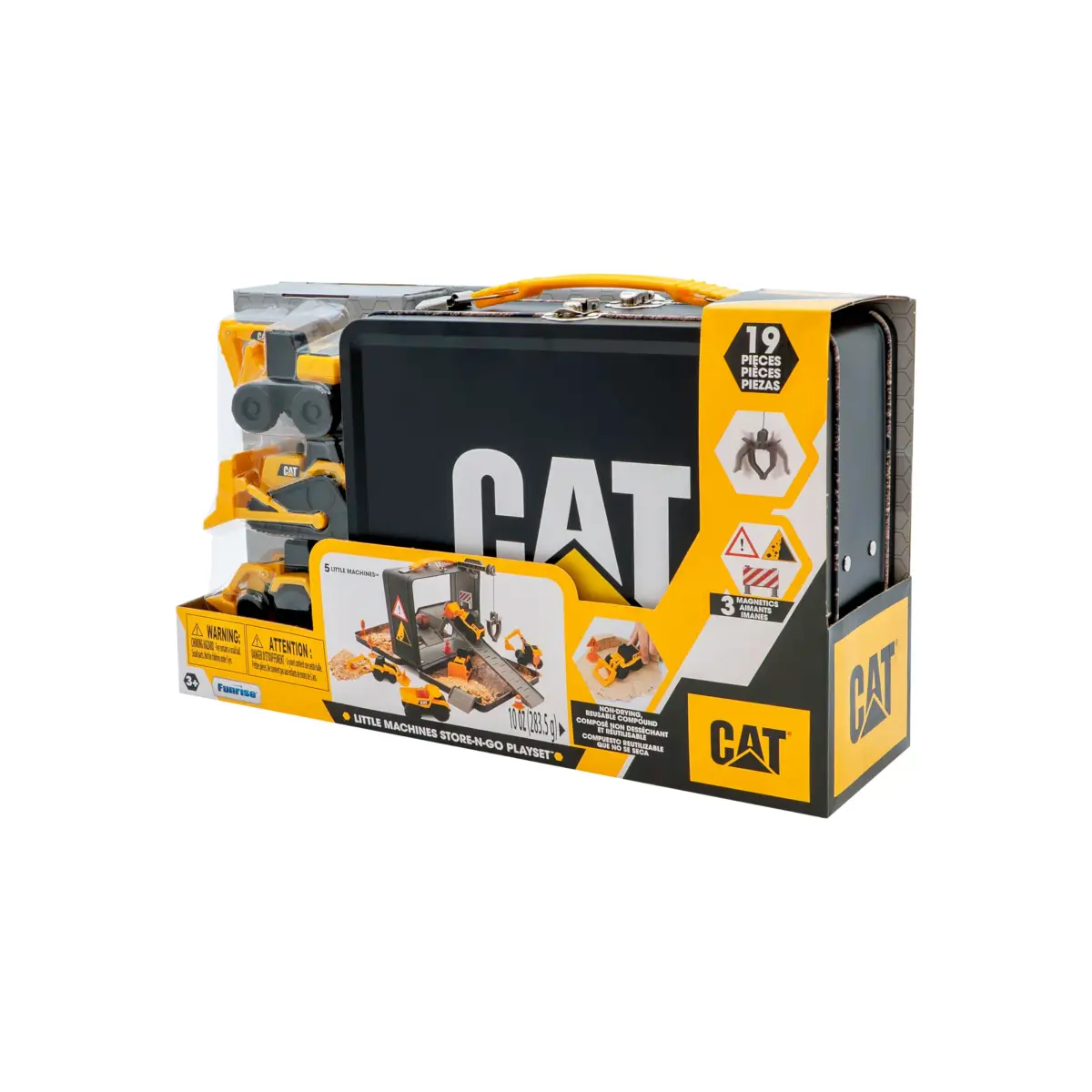 CAT Construction Toys Store N Go Playset with 5 Vehicles & 10 oz Dirt | Ages 3+ - view 4