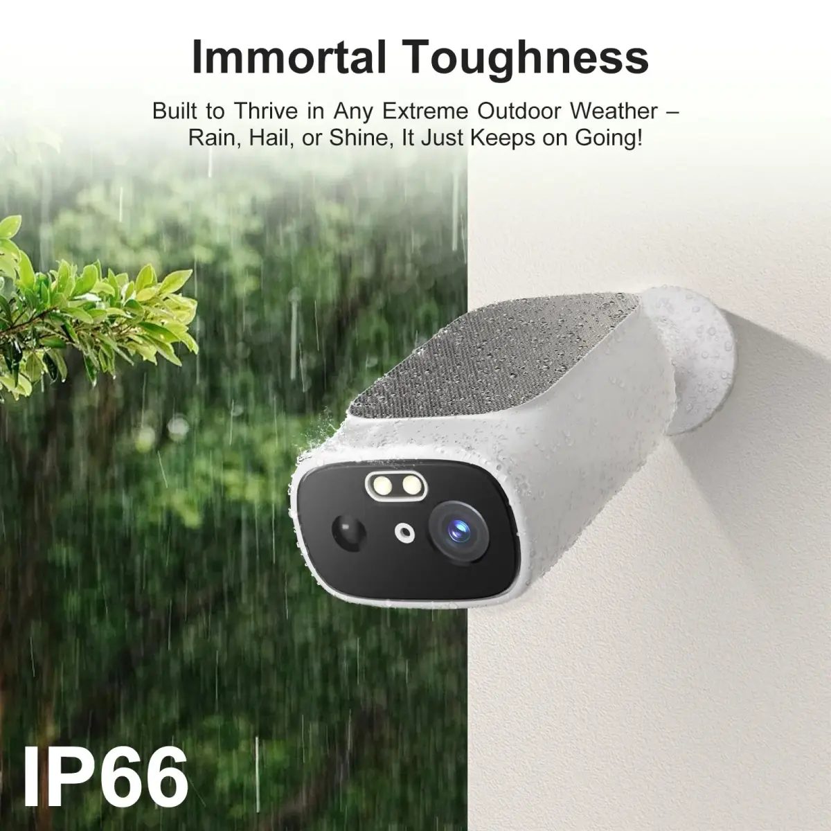 Camoon 2K Solar Security Camera Wireless Outdoor with Built-in Solar Panel & 9600mAh Battery | AI Motion Detection, Color Night Vision, 2-Way Audio - view 8