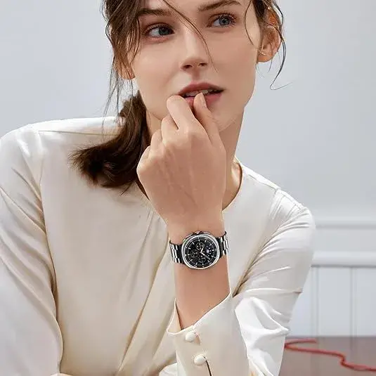 E ECSEM 22mm Watch Band Connectors for Samsung Galaxy Watch 9/8/8 Classic | Black & Rose Gold (2-Pair Set) - view 7