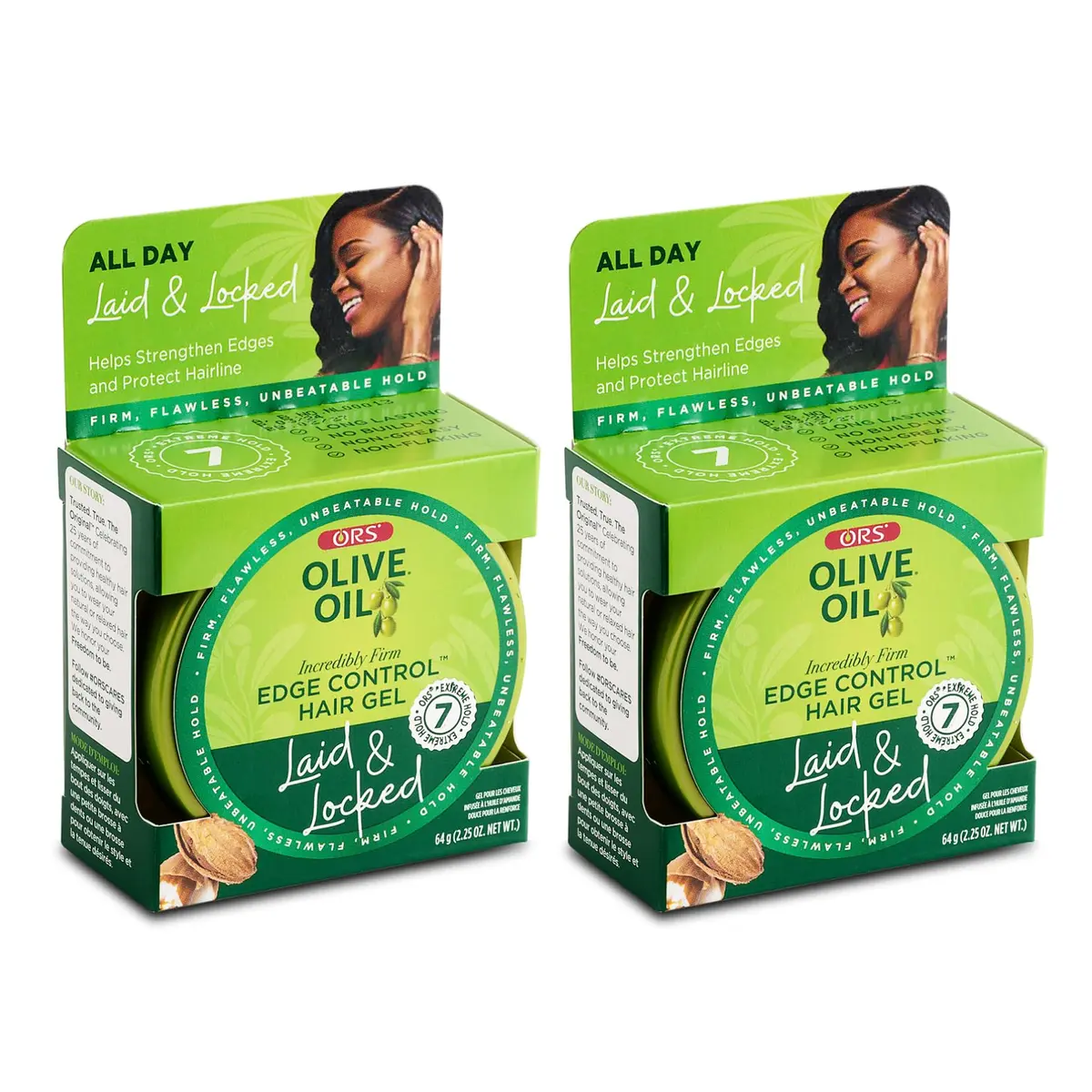 ORS Olive Oil Edge Control Hair Gel 128.7ml (4.5 oz) | Extra Hold for All Hair Textures - main product image