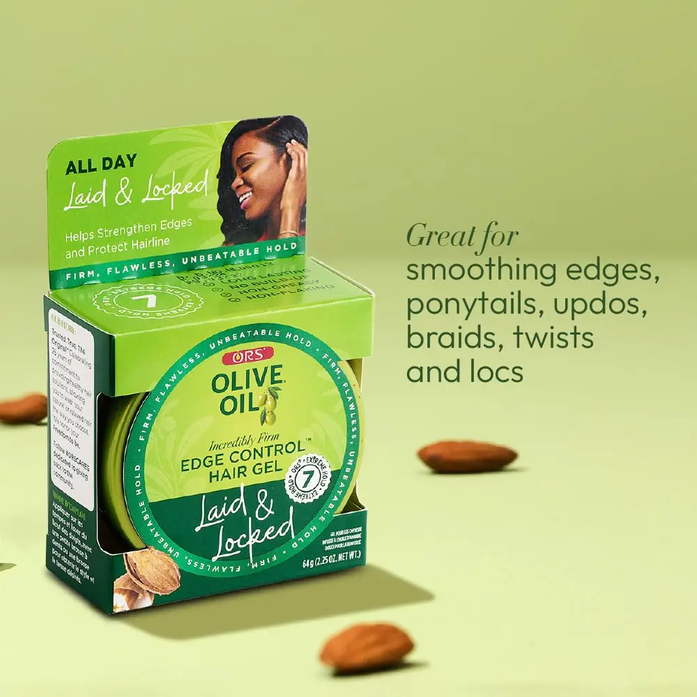 ORS Olive Oil Edge Control Hair Gel 128.7ml (4.5 oz) | Extra Hold for All Hair Textures - view 6