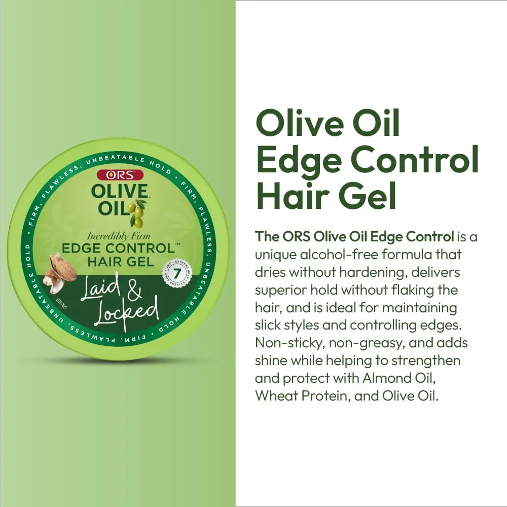 ORS Olive Oil Edge Control Hair Gel 128.7ml (4.5 oz) | Extra Hold for All Hair Textures - view 4