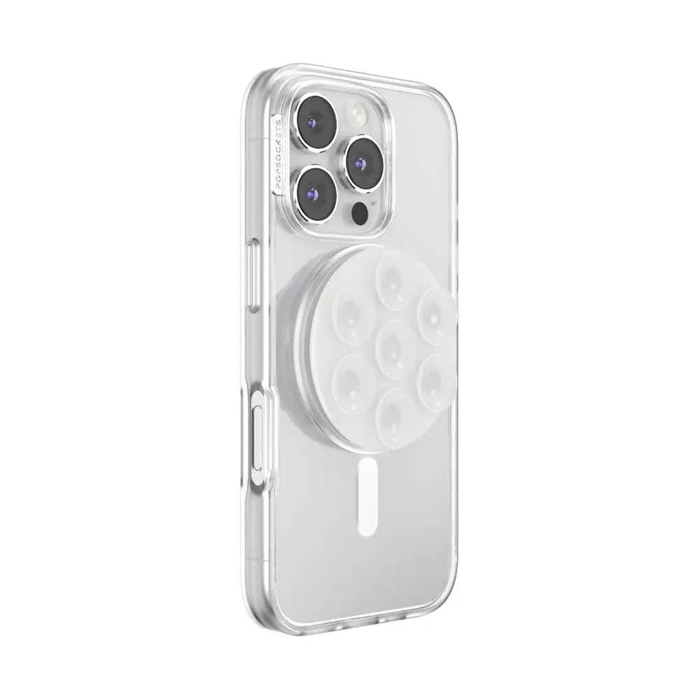PopSockets Suck-Up Phone Grip for MagSafe | Clear Suction Cup, Magnetic Stand, Content Creator Essential - view 2