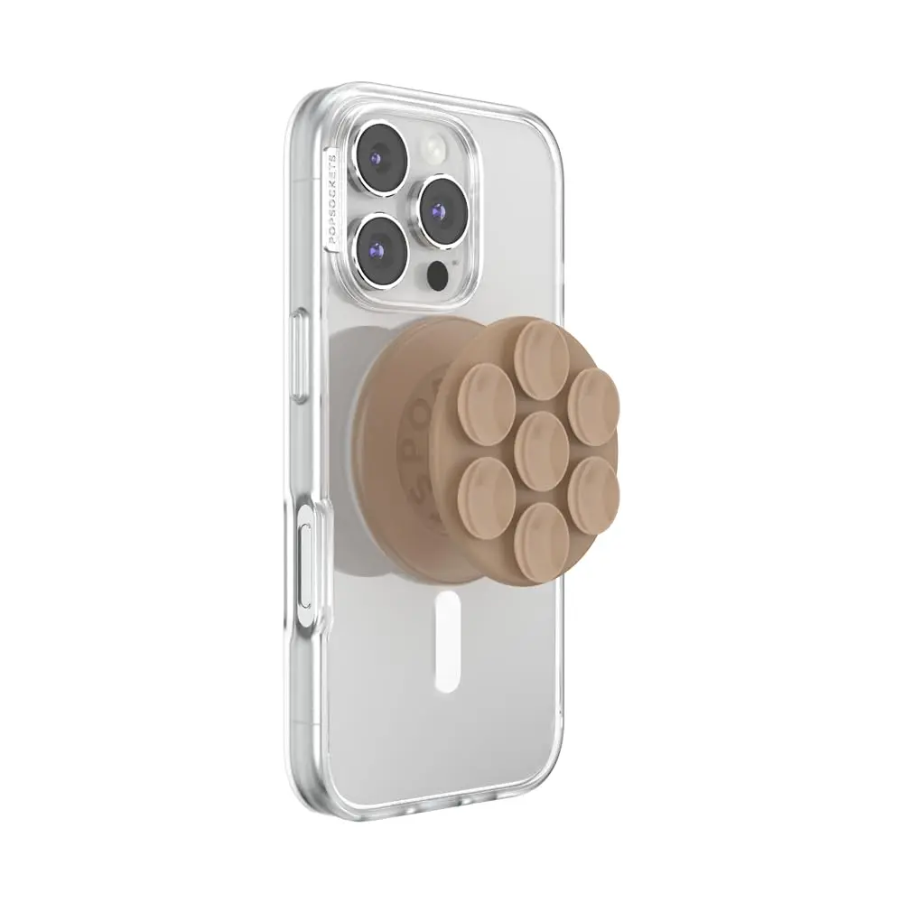PopSockets Suck-Up Phone Grip for MagSafe | Suction Cup, Stand & Grip in Latte - main product image
