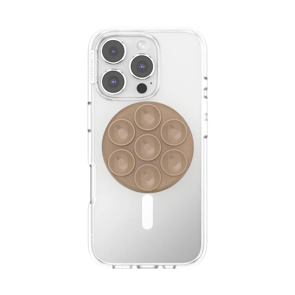 PopSockets Suck-Up Phone Grip for MagSafe | Suction Cup, Stand & Grip in Latte - view 3