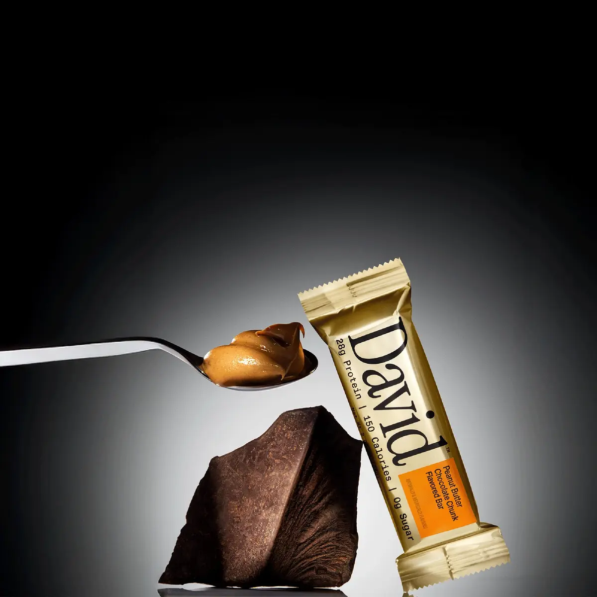 David Peanut Butter Chocolate Chunk Flavored Bars | 28g Protein | 24 Pack - view 3