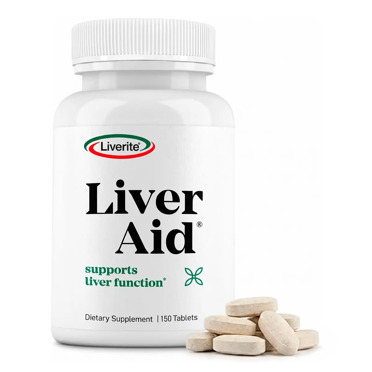 LIVERITE Liver Aid - Liver Support Supplement - 150 Tablets | Supports Liver Function & Energy - main product image
