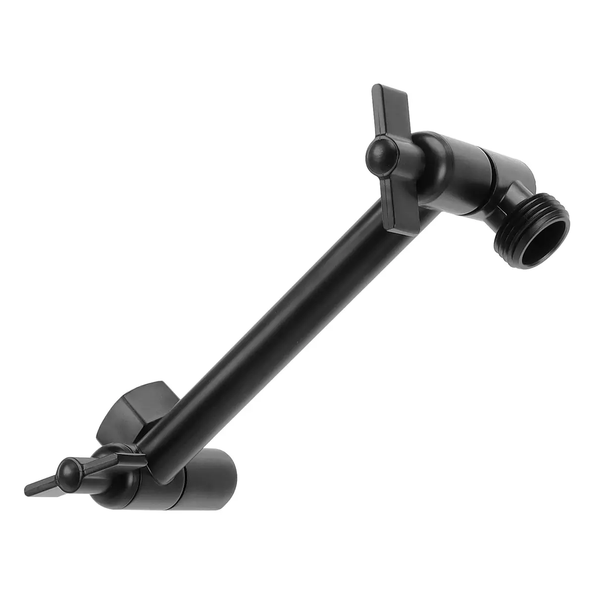 NearMoon Adjustable Shower Arm 5 Inch Matte Black | Universal Connection, Anti-leak, Easy Install - main product image