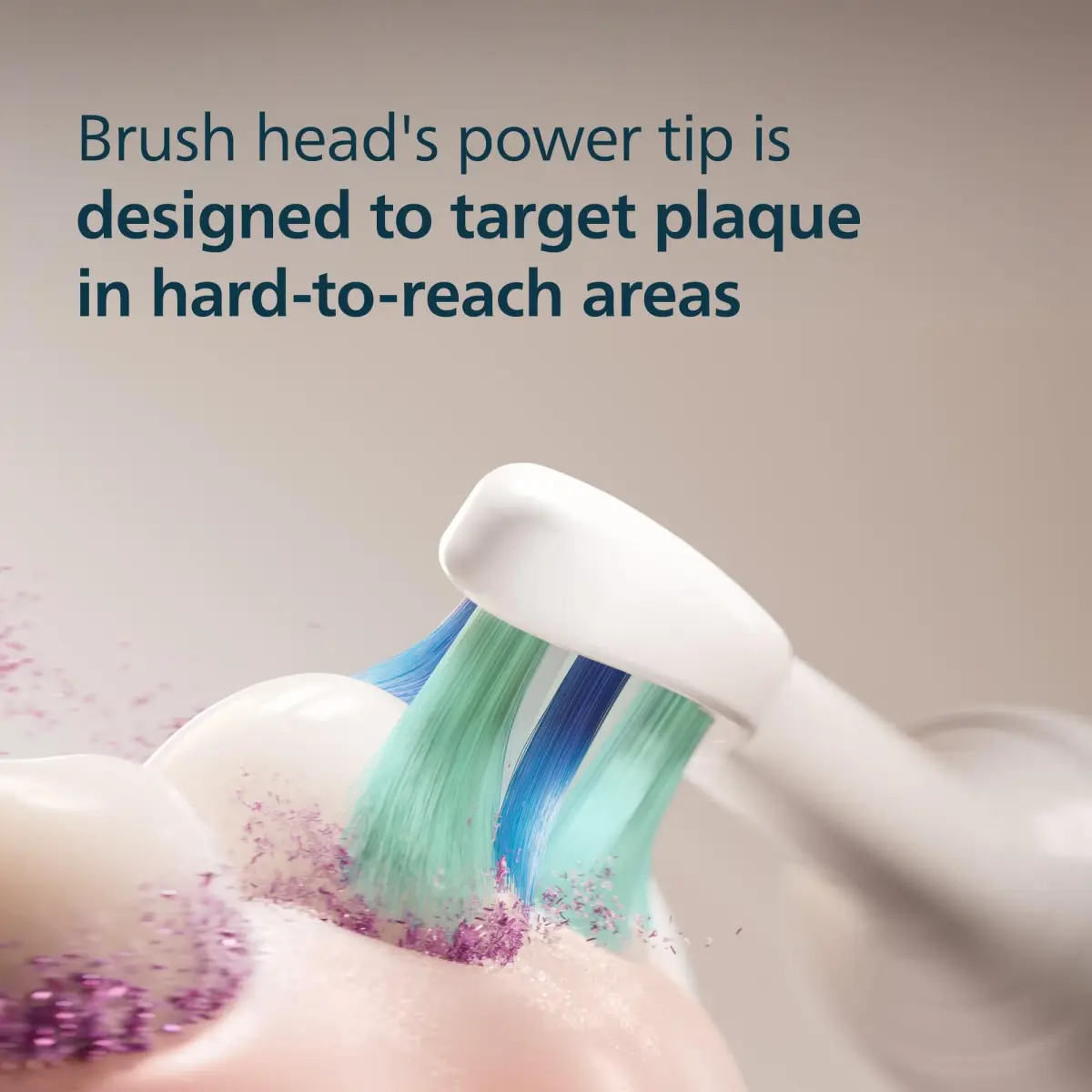 Philips Sonicare C2 Plaque Control Brush Head 2-Pack, White | Genuine USA Import for Superior Plaque Removal - view 3