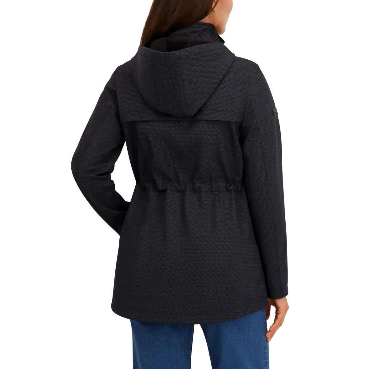 HFX Women's Longline Softshell Jacket, Print, Medium | Water-Resistant, Breathable, 32" Mid-Length - view 3