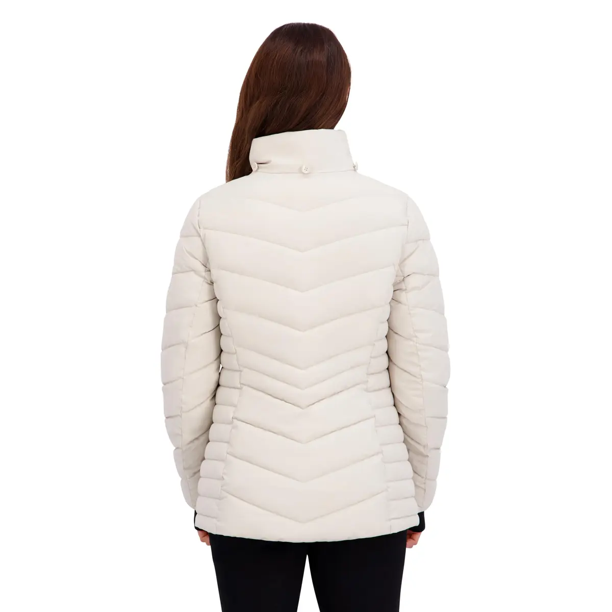 HFX Women's Stretch Puffer Jacket, Bone, Medium | Active & Performance Winter Coat - view 4