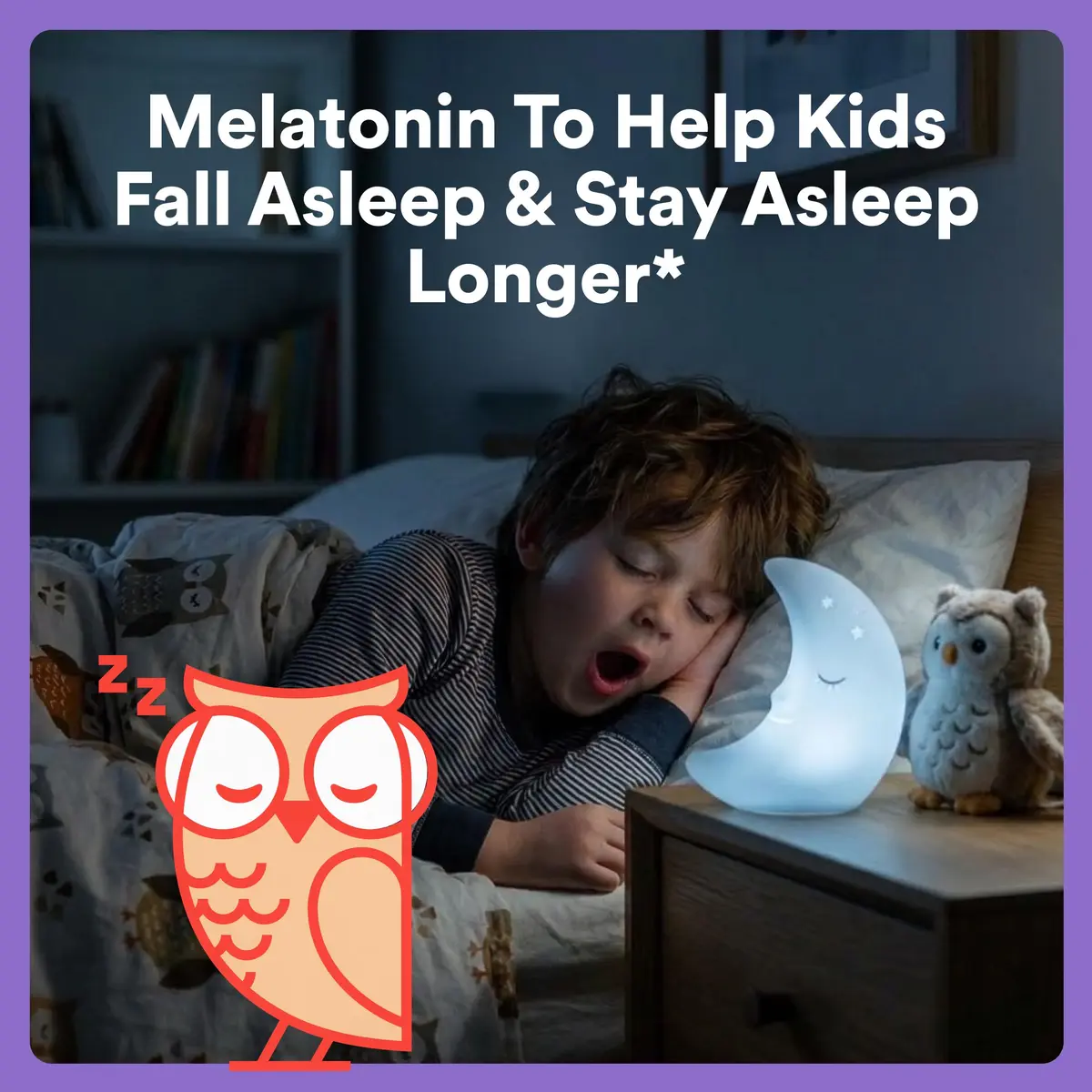 SmartyPants Kids Sleep Melatonin 0.5mg Gummies with Chamomile & Vitamin D3 | Gluten Free, Drug Free, Strawberry Mango Flavor - view 4
