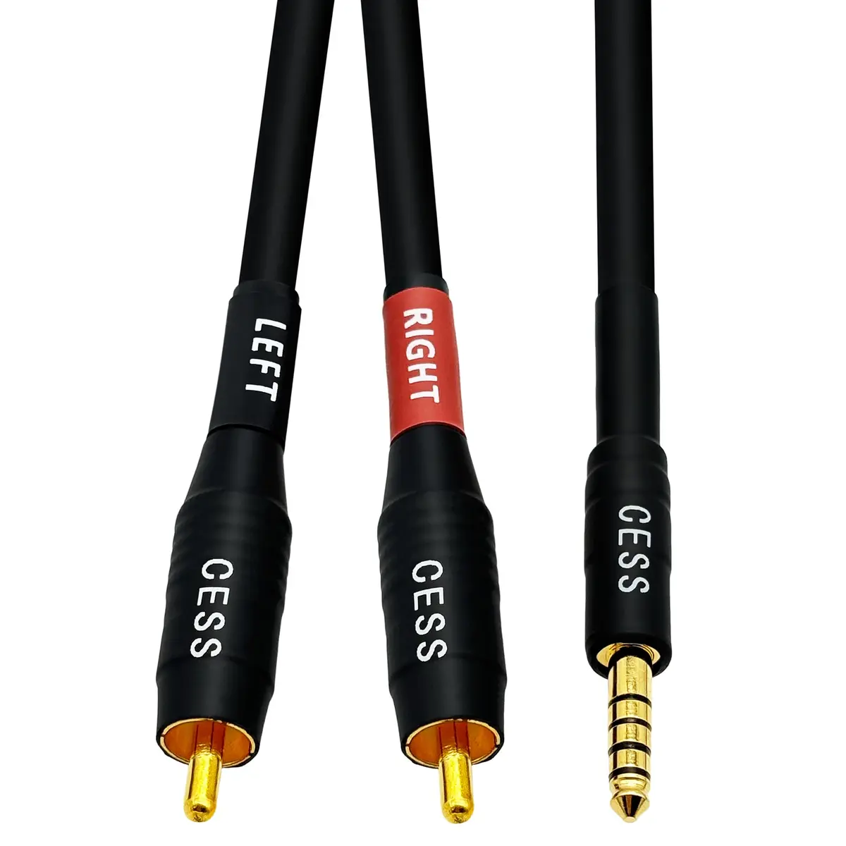 CNCESS 4.4mm Balanced Male to 2 RCA Plug Audio Cable 24 Inch | High-Fidelity Signal Transfer - view 5