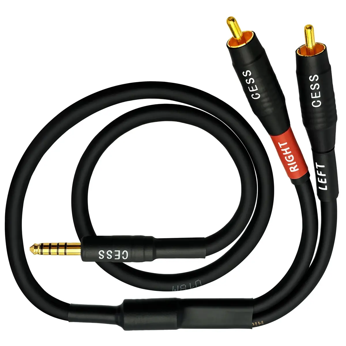 CNCESS 4.4mm Balanced Male to 2 RCA Plug Audio Cable 24 Inch | High-Fidelity Signal Transfer - view 3
