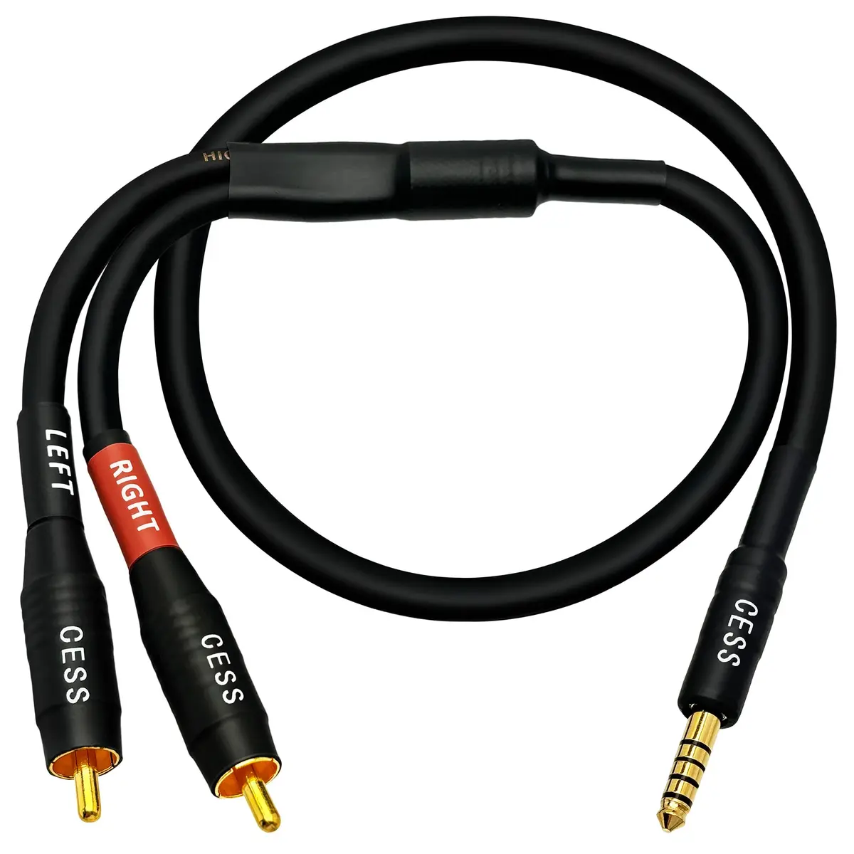 CNCESS 4.4mm Balanced Male to 2 RCA Plug Audio Cable 24 Inch | High-Fidelity Signal Transfer - view 4