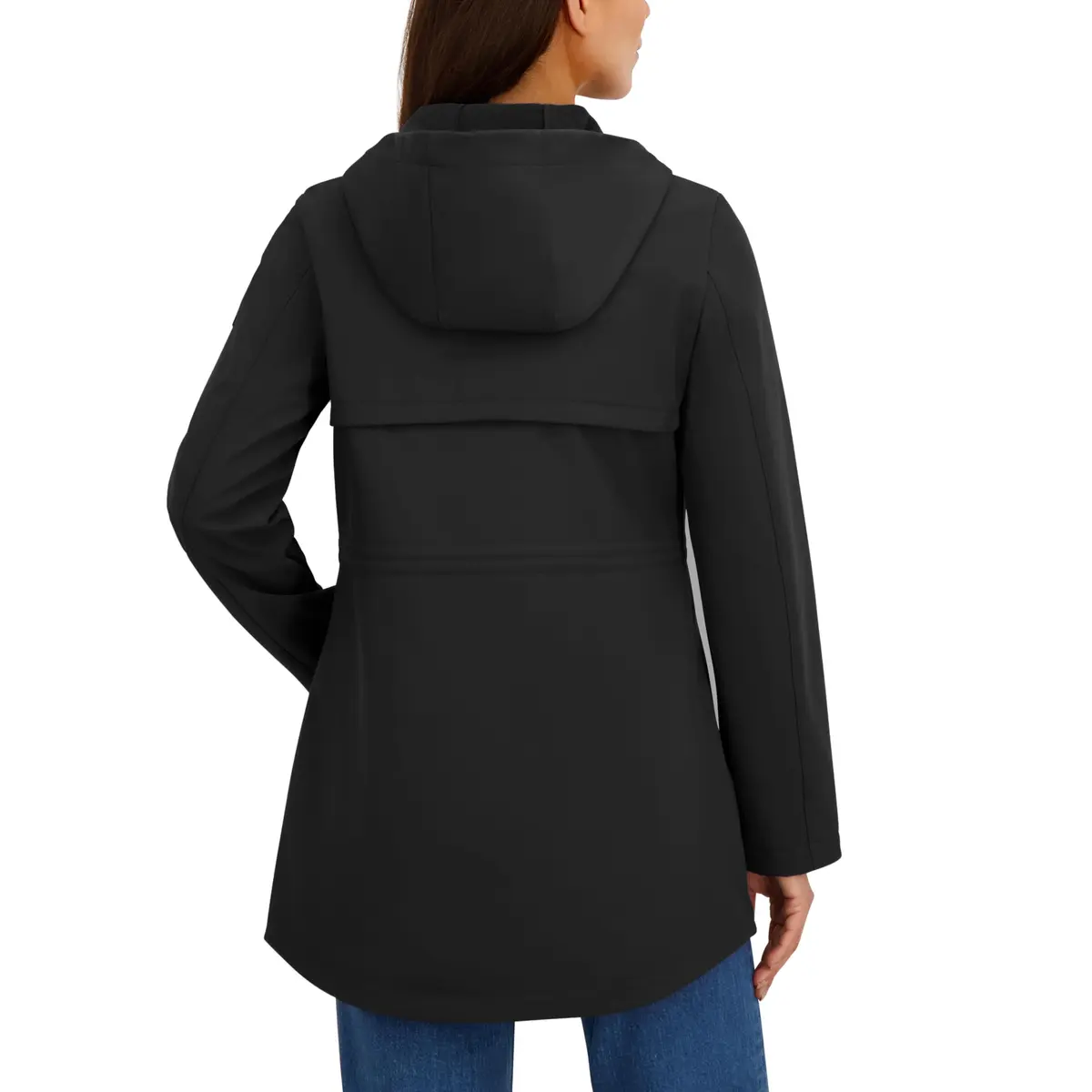 HFX Women's Adjustable Waist Softshell Jacket, Black, X-Large | Breathable, Water-Resistant, 4-Way Stretch - view 4
