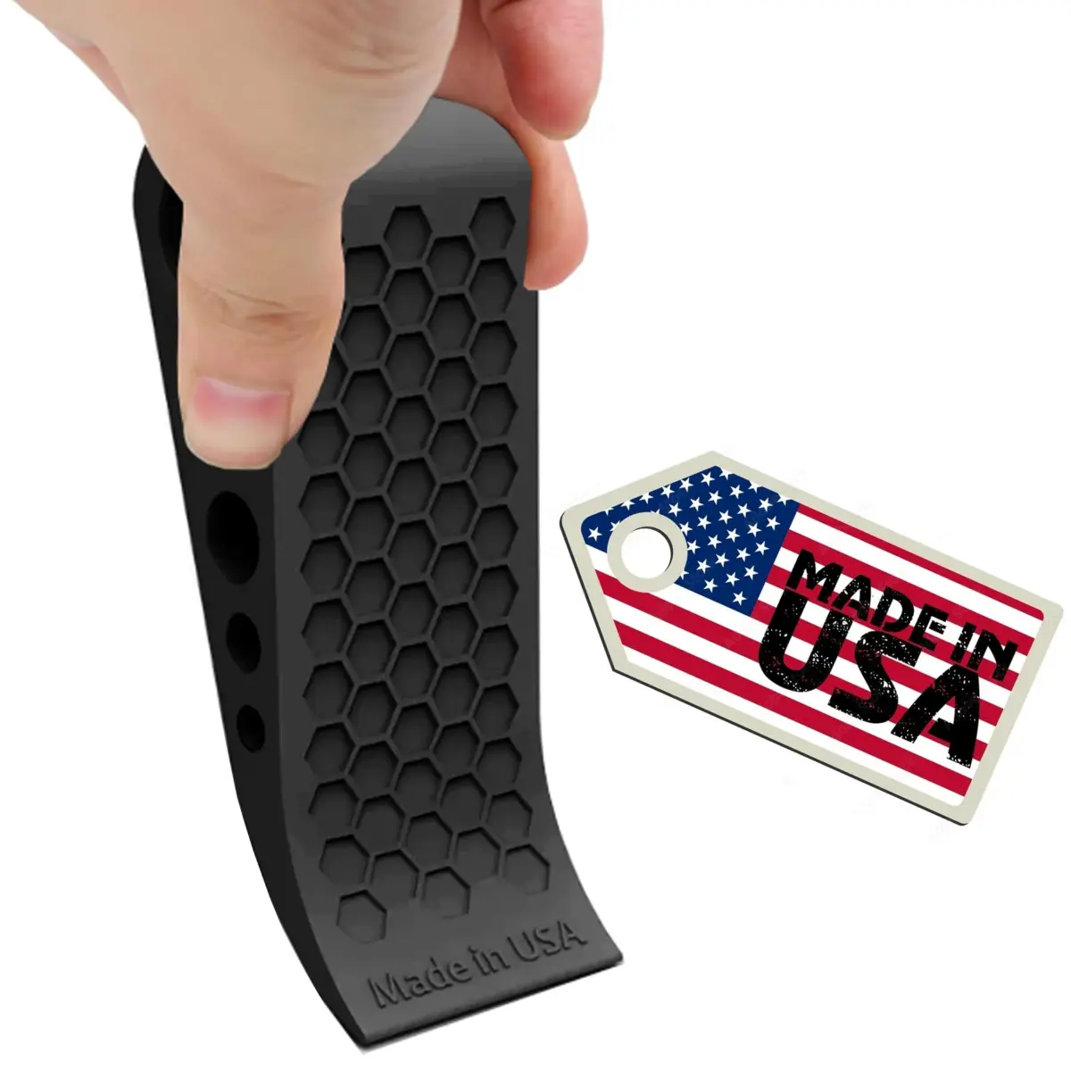 Suspension Dudes Heavy Duty Rubber Door Stop Wedge 12.8cm (5 in) | Secure Floor Grip for All Doors - view 5