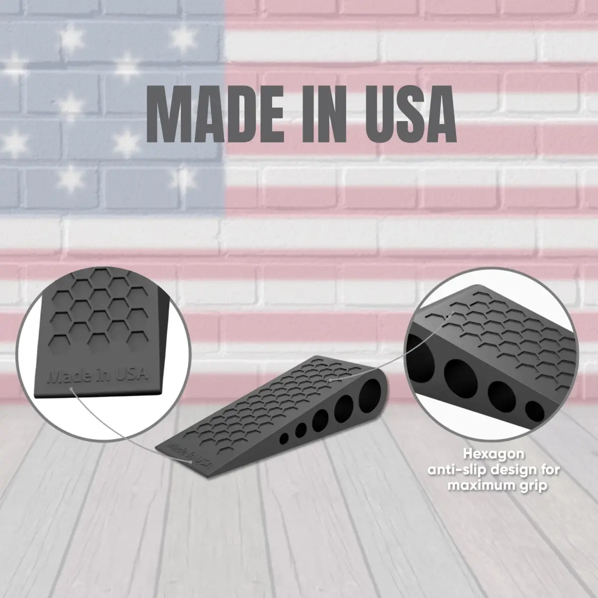 Suspension Dudes Heavy Duty Rubber Door Stop Wedge 12.8cm (5 in) | Secure Floor Grip for All Doors - view 9