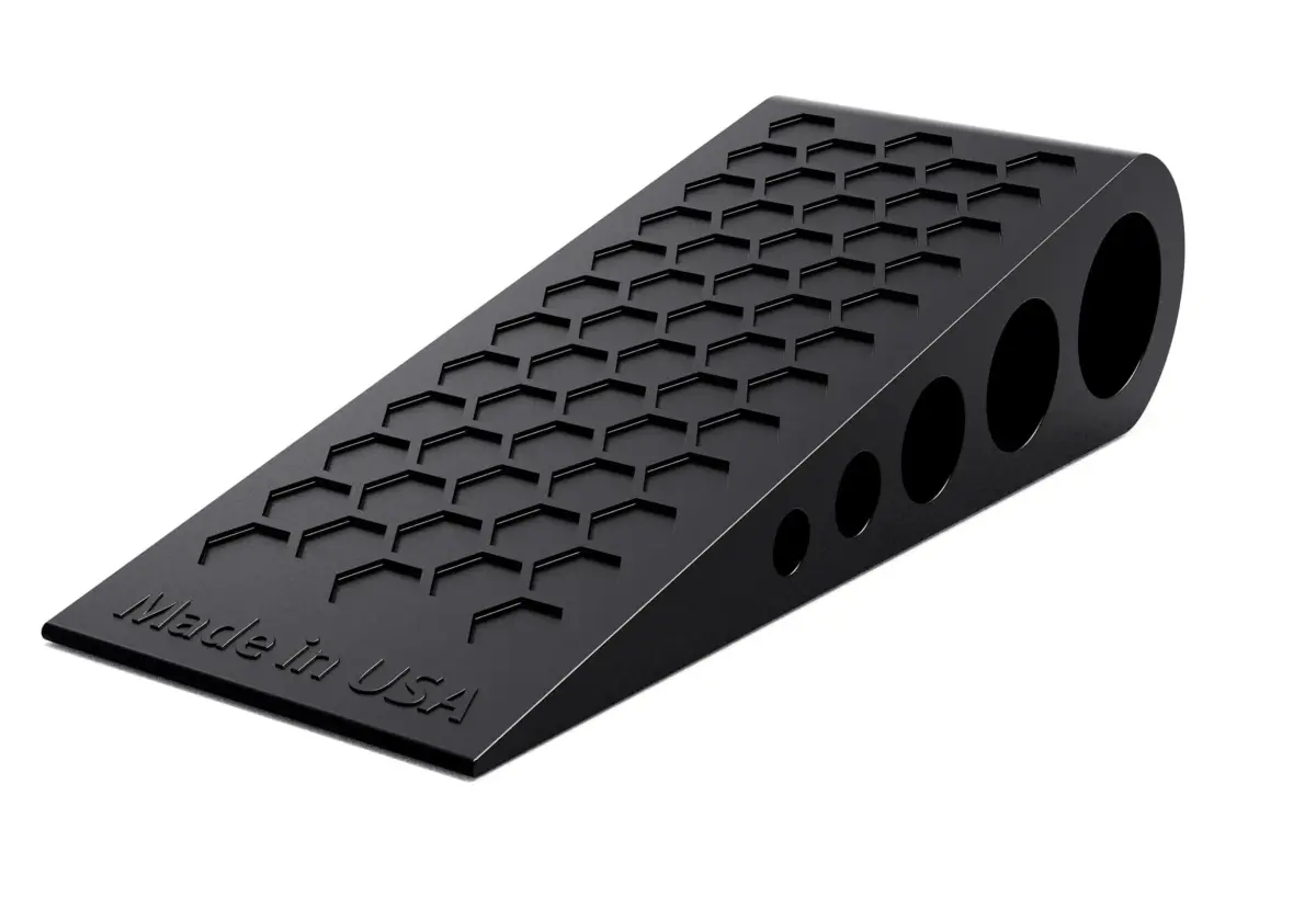 suspension dudes Black Door Stop Wedge 1.6in (4cm) | Heavy Duty Rubber for All Floors - main product image