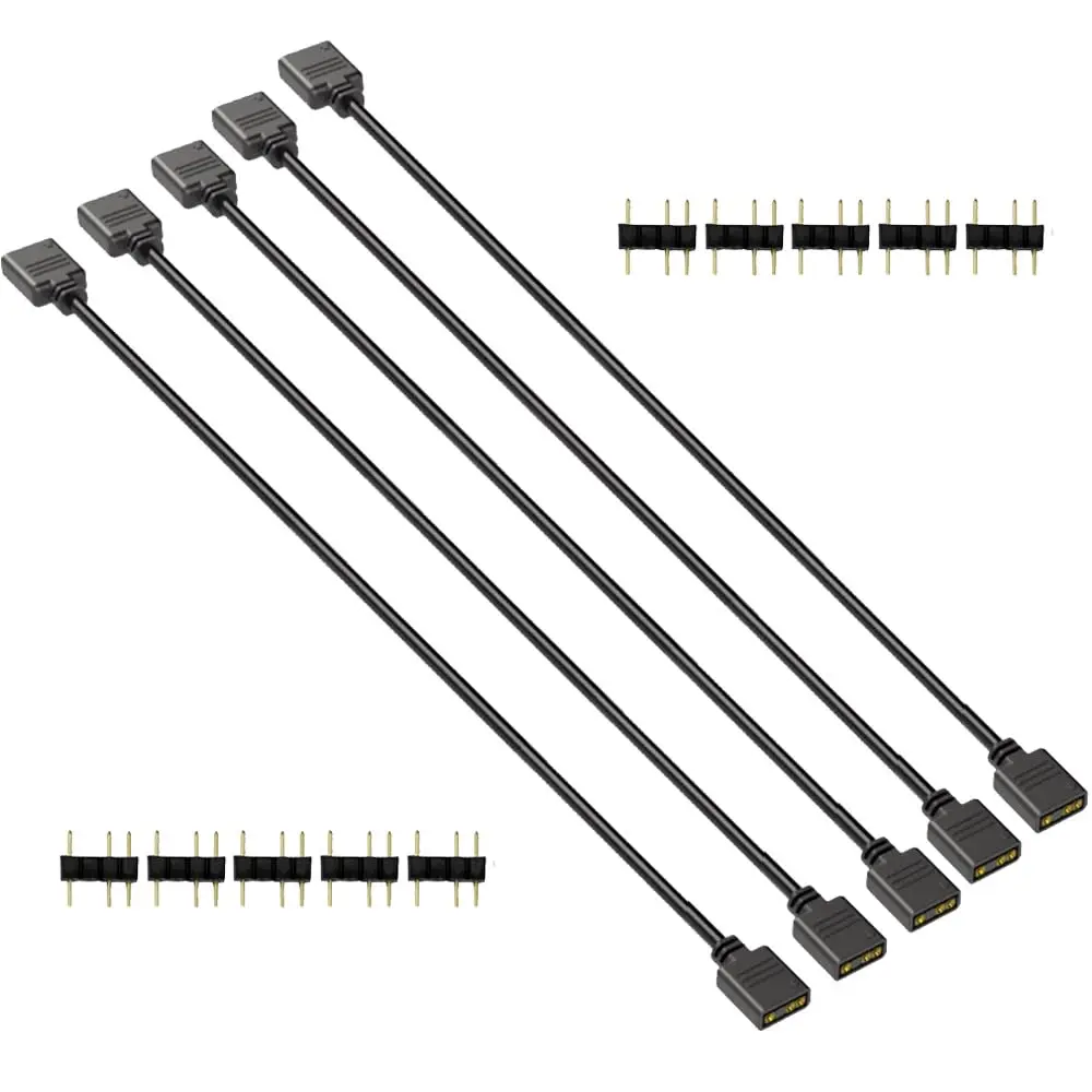Gebildet 30cm ARGB 3 Pin Splitter Cable | 5V Addressable RGB Extension for PC Fans & LED Strips - main product image