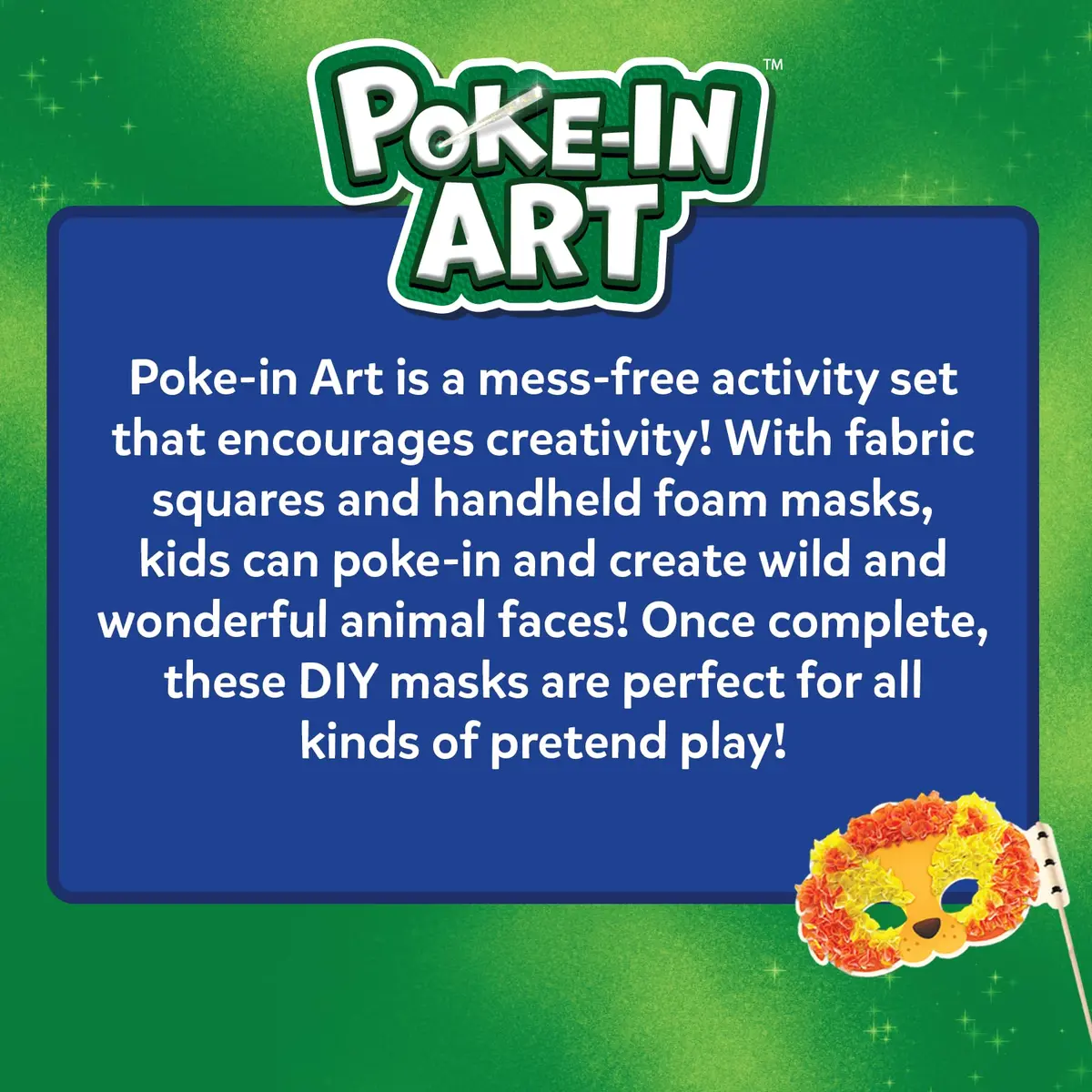 Skillmatics Poke-in Art Animal Masks Wood Craft Kit | Ages 4-9, Mess-Free Fun, Fine Motor Skills, Screen-Free, Travel Activity - view 8
