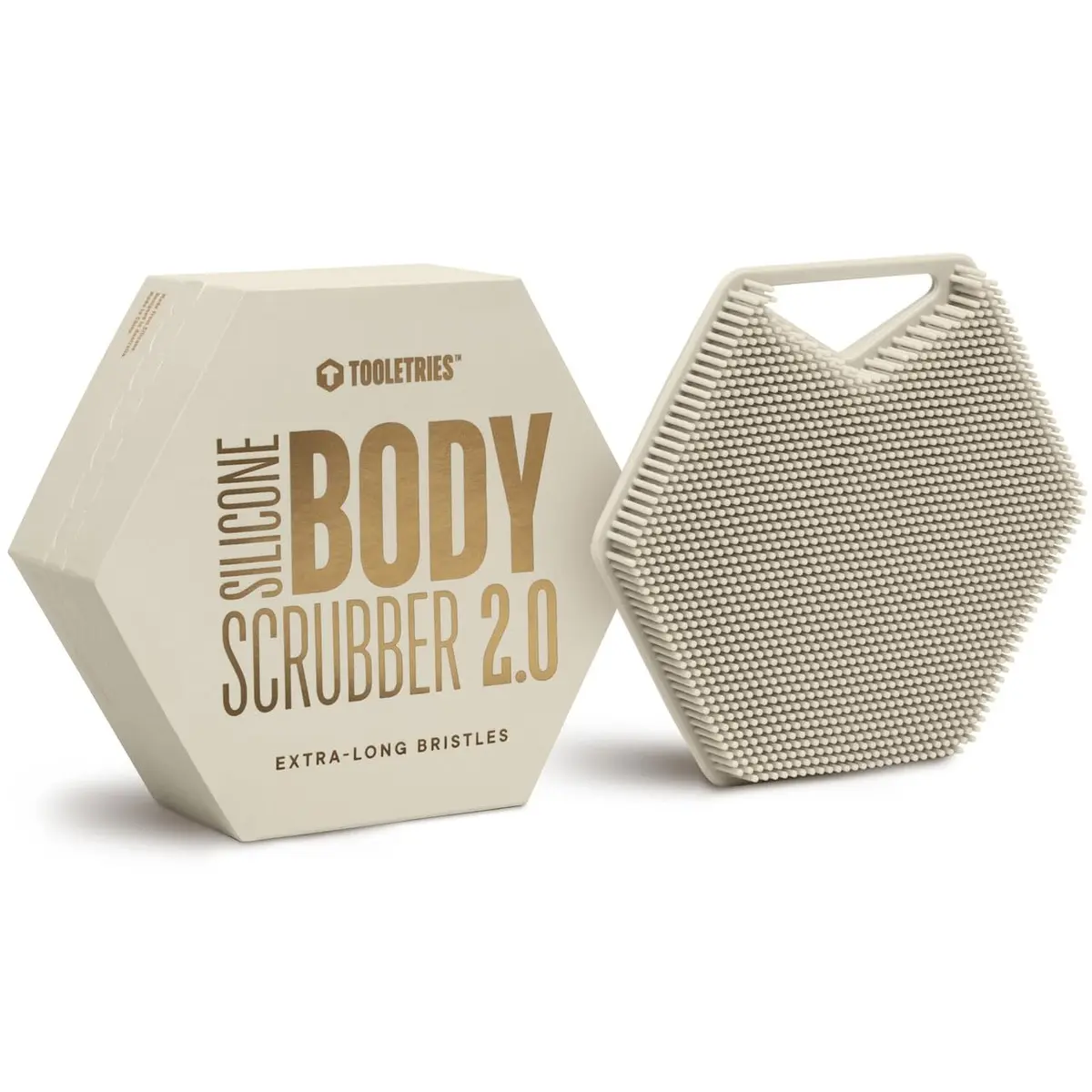 TOOLETRIES Silicone Body Scrubber 2.0 | Longer Bristles for Deep Cleaning & Exfoliation - main product image