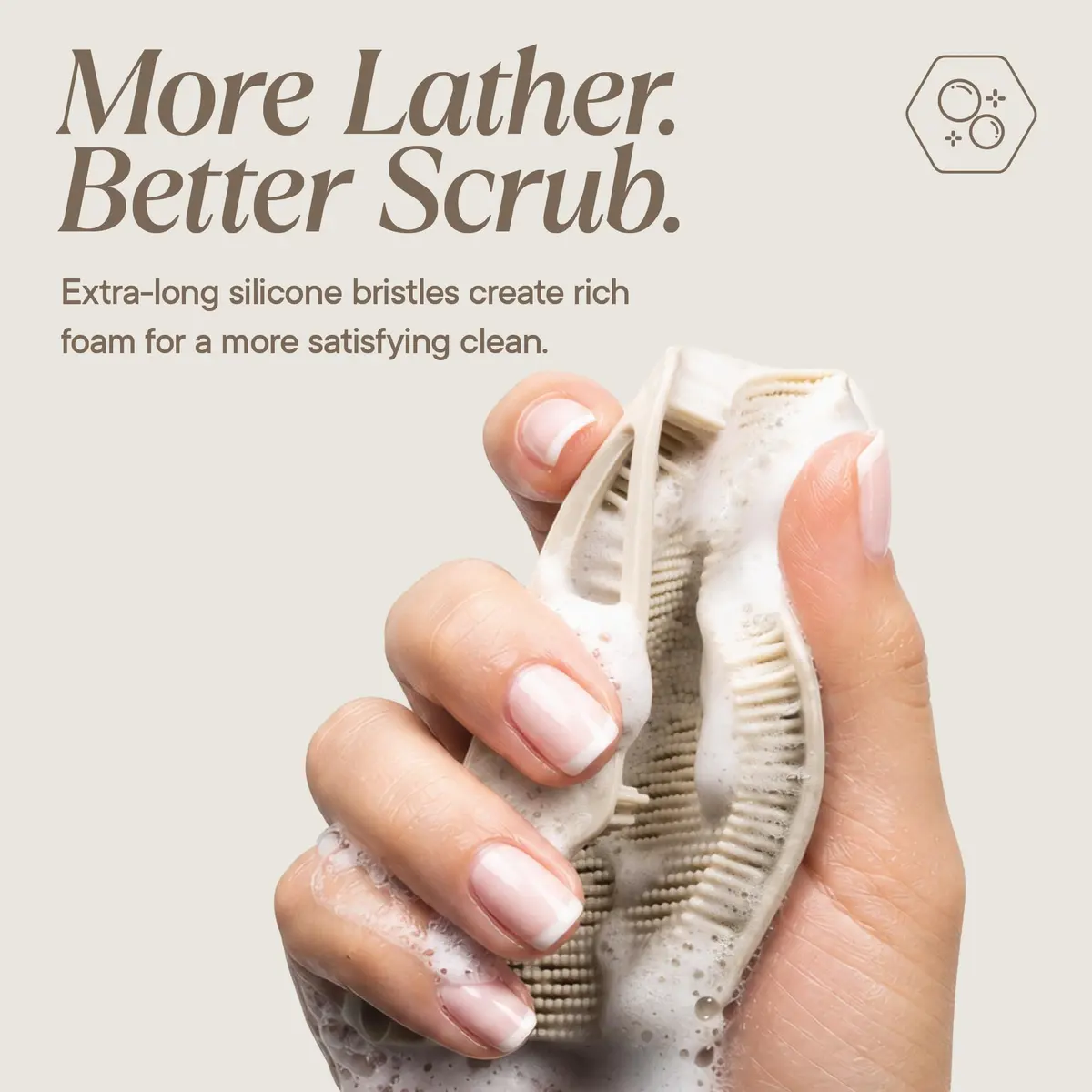 TOOLETRIES Silicone Body Scrubber 2.0 | Longer Bristles for Deep Cleaning & Exfoliation - view 5