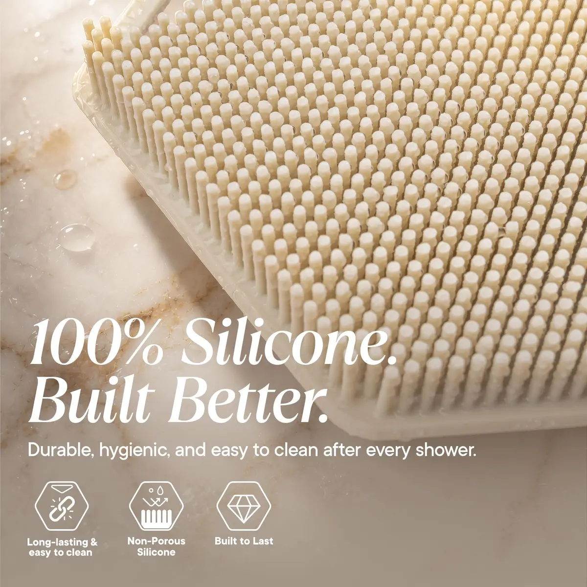 TOOLETRIES Silicone Body Scrubber 2.0 | Longer Bristles for Deep Cleaning & Exfoliation - view 6