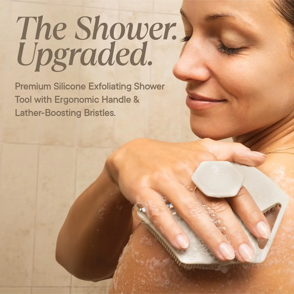 TOOLETRIES Silicone Body Scrubber 2.0 | Longer Bristles for Deep Cleaning & Exfoliation - view 2