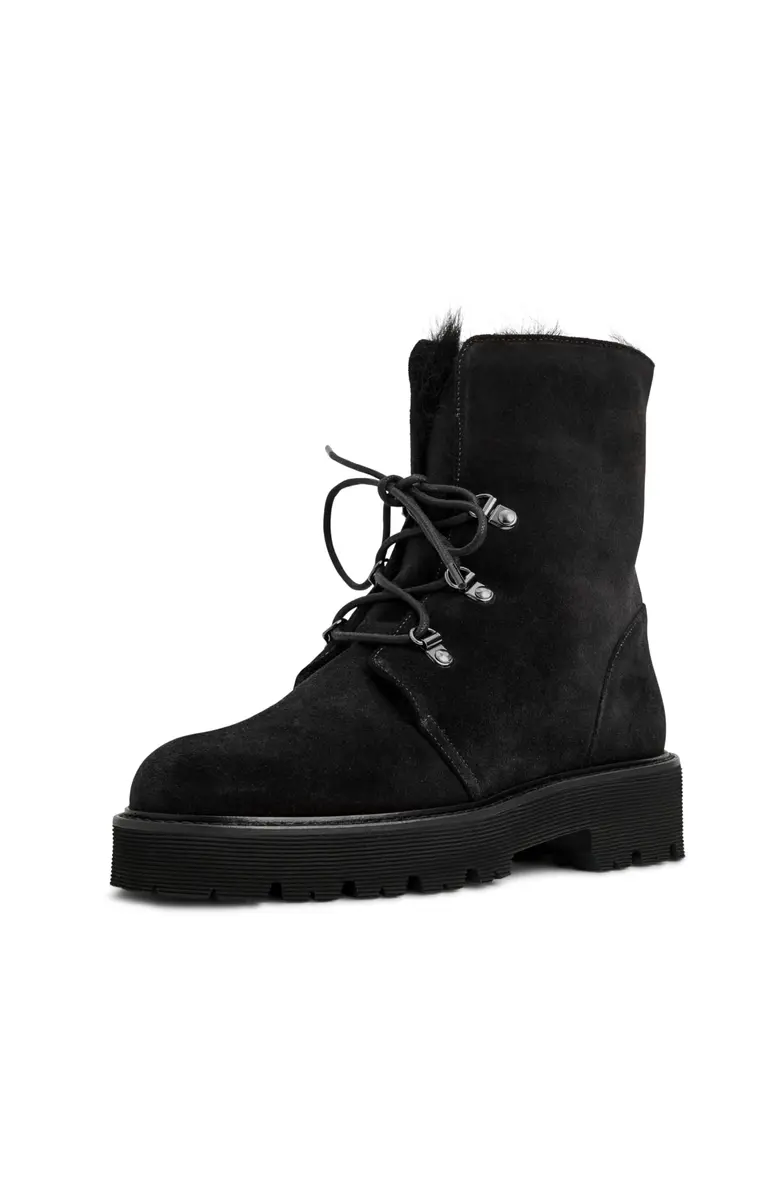 Aquatalia EVA BLACK SUEDE Water-Resistant Ankle Boot | 1.5" Heel, Water-Resistant Suede, Made in Italy - main product image