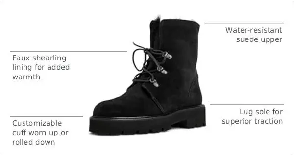 Aquatalia EVA BLACK SUEDE Water-Resistant Ankle Boot | 1.5" Heel, Water-Resistant Suede, Made in Italy - view 3