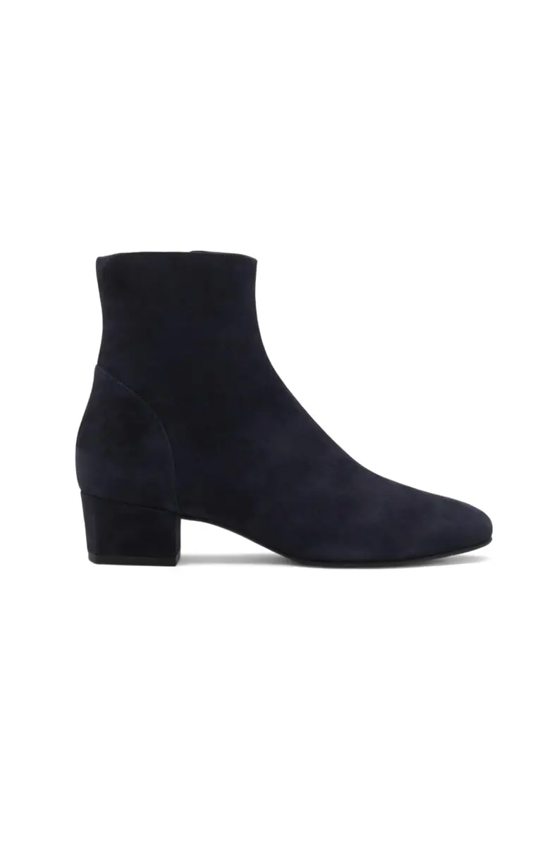 Aquatalia ULYSSA NAVY SUEDE | Ankle Boot with Wedge Heel & Italian Craftsmanship - view 2