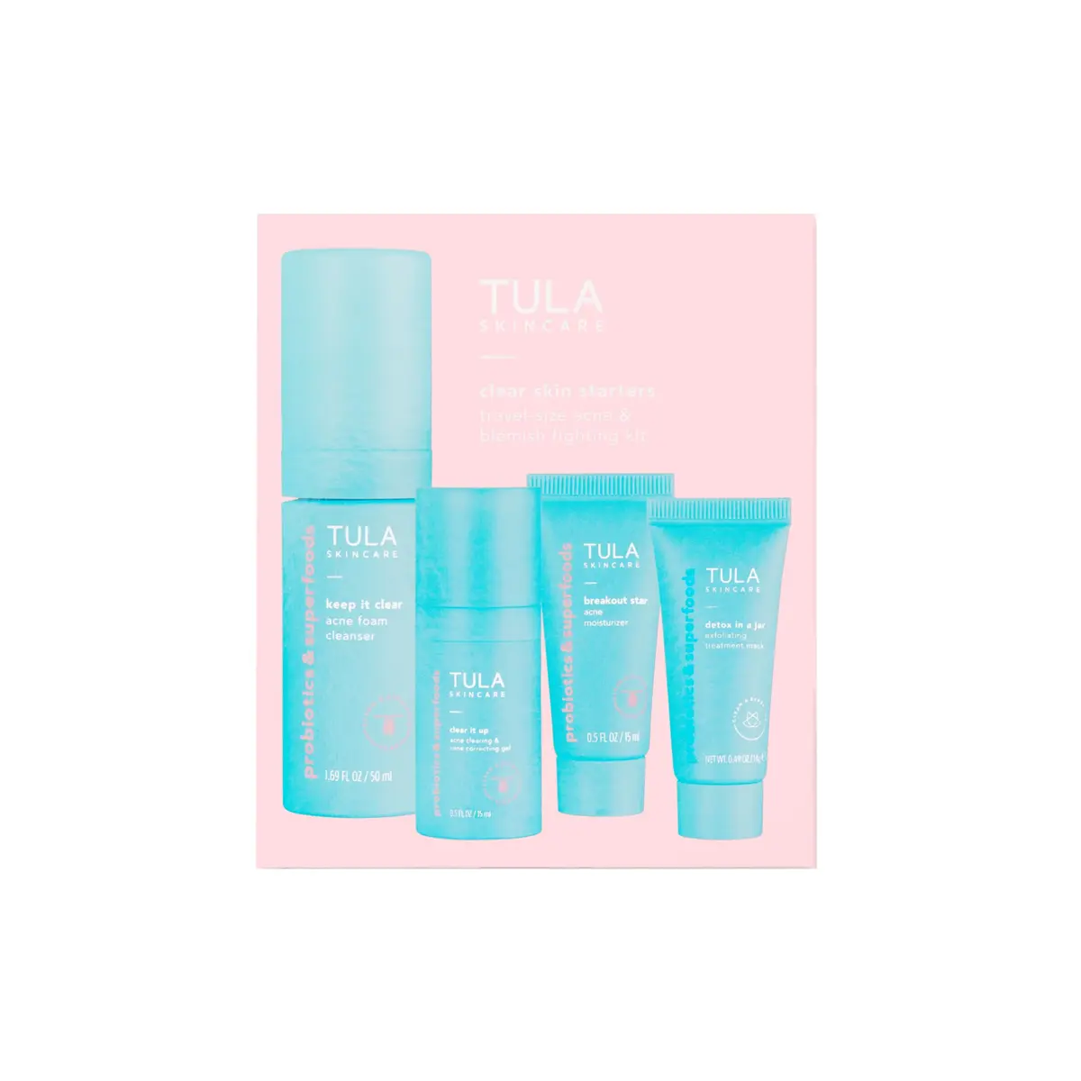 TULA Clear Skin Starters Acne Blemish Clearing Routine Set, 4-Piece Kit | Acne-Fighting Formulas for Clear Skin - view 5