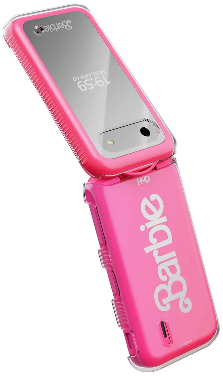 Nakedcellphone Clear Case for HMD Barbie Flip Phone (USA Version ONLY) - 12.3cm (4.84in) Length | Slim Fit with Textured Grip - view 5