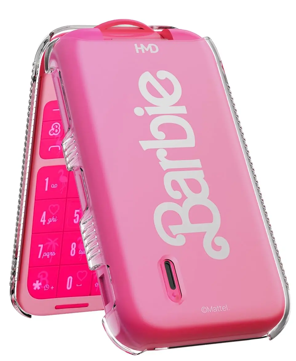 Nakedcellphone Clear Case for HMD Barbie Flip Phone (USA Version ONLY) - 12.3cm (4.84in) Length | Slim Fit with Textured Grip - view 10