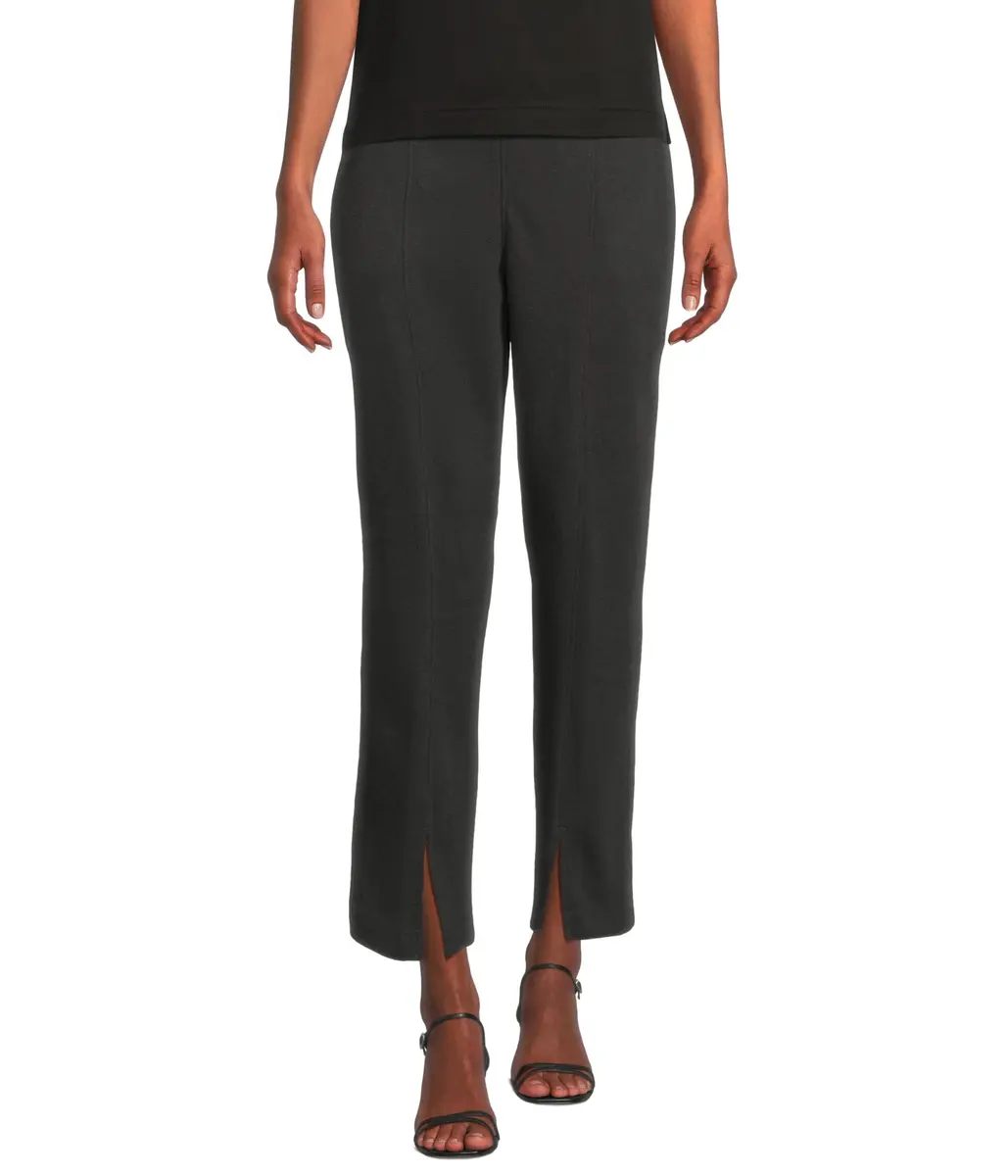 Pact Women's Airplane Tapered Leg Pants Charcoal Heather | Organic Cotton, Relaxed Fit, Ankle Length - main product image