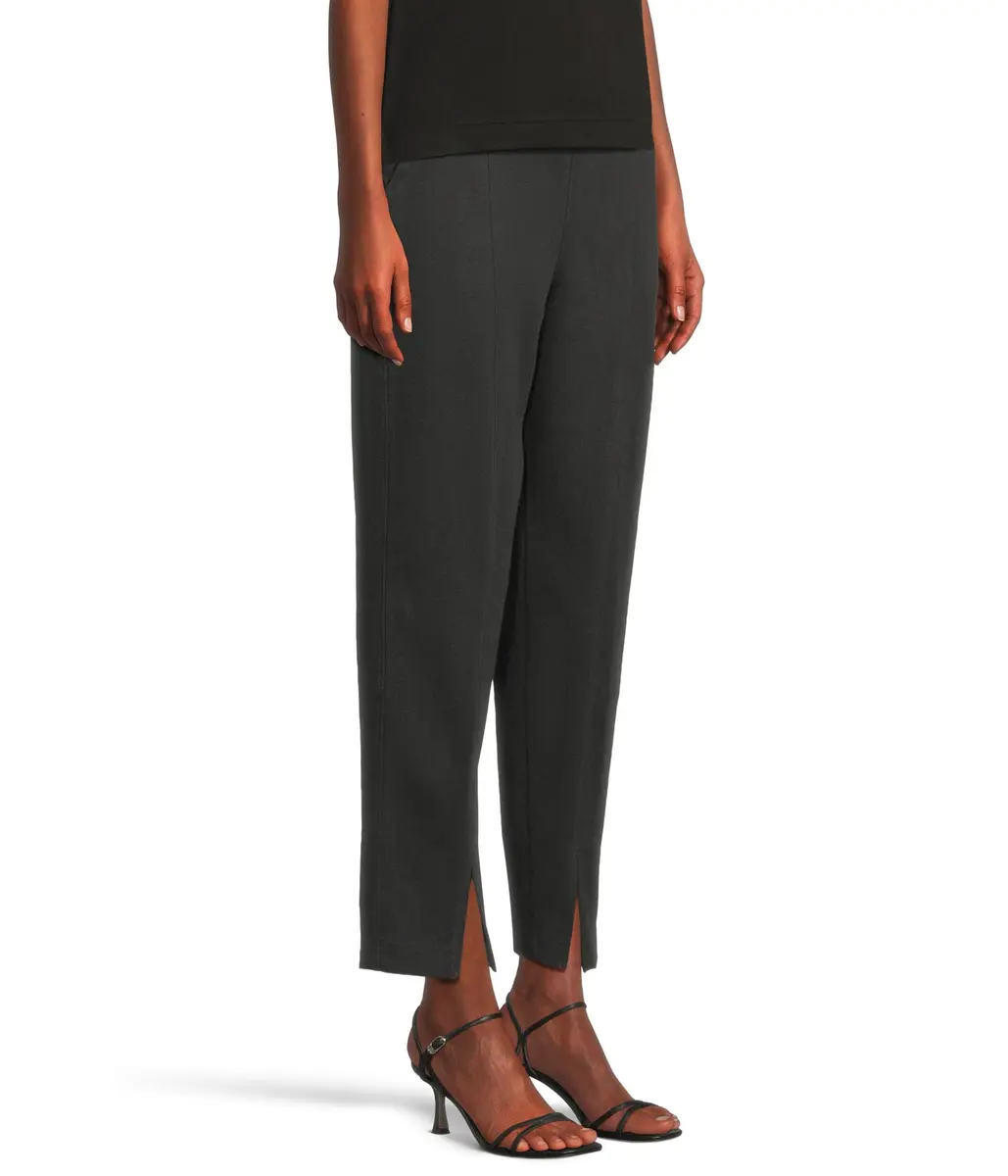Pact Women's Airplane Tapered Leg Pants Charcoal Heather | Organic Cotton, Relaxed Fit, Ankle Length - view 2