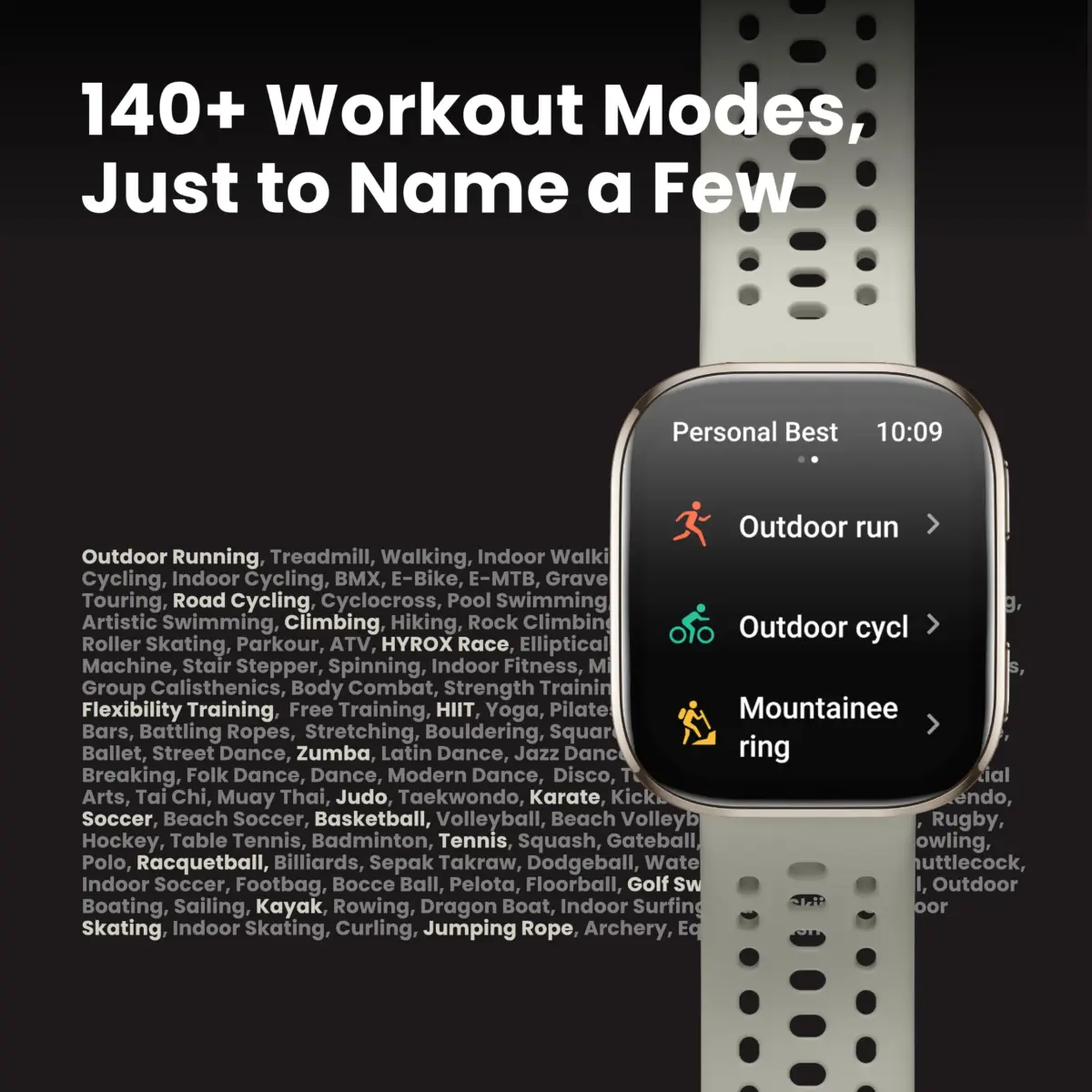 Amazfit Bip 6 Smart Watch 46mm Stone | 1.97" AMOLED Display, 14-Day Battery, GPS, AI Coaching - view 6