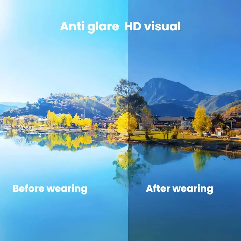 Harlafou Clear to Gray-Photochromatic Replacement Lenses for Ray-Ban Meta RW4008 Smart Glasses 53mm | Transition Lenses - view 4
