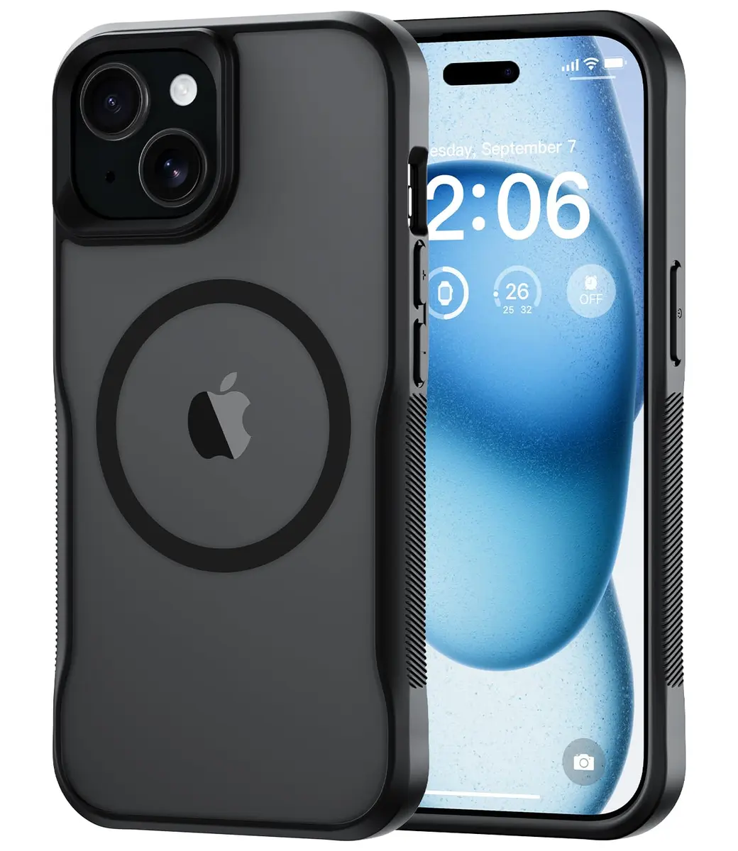 Diverbox iPhone 15 Case 6.1 inch | MagSafe Compatible, Matte Shockproof, Anti-Fingerprint, Pocket-Friendly - main product image