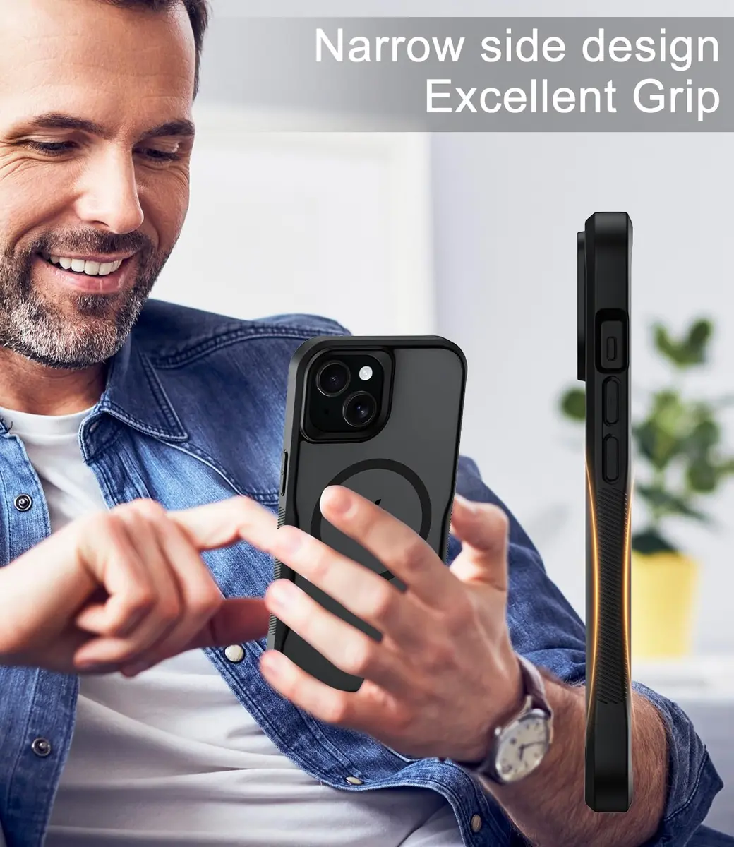 Diverbox iPhone 15 Case 6.1 inch | MagSafe Compatible, Matte Shockproof, Anti-Fingerprint, Pocket-Friendly - view 7