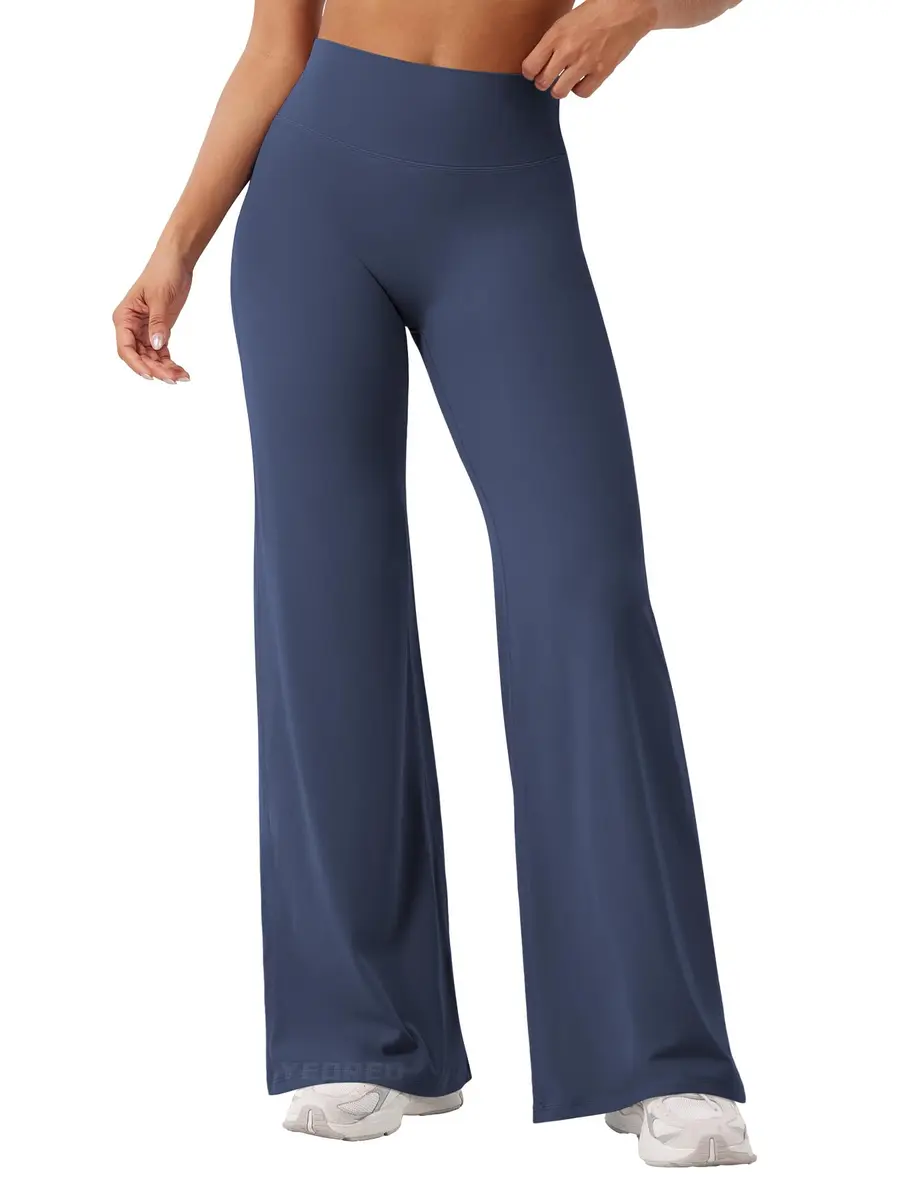 YEOREO Straight Leggings 31.5" Inseam Navy Blue XL | High Waisted Yoga Pants for Women - main product image