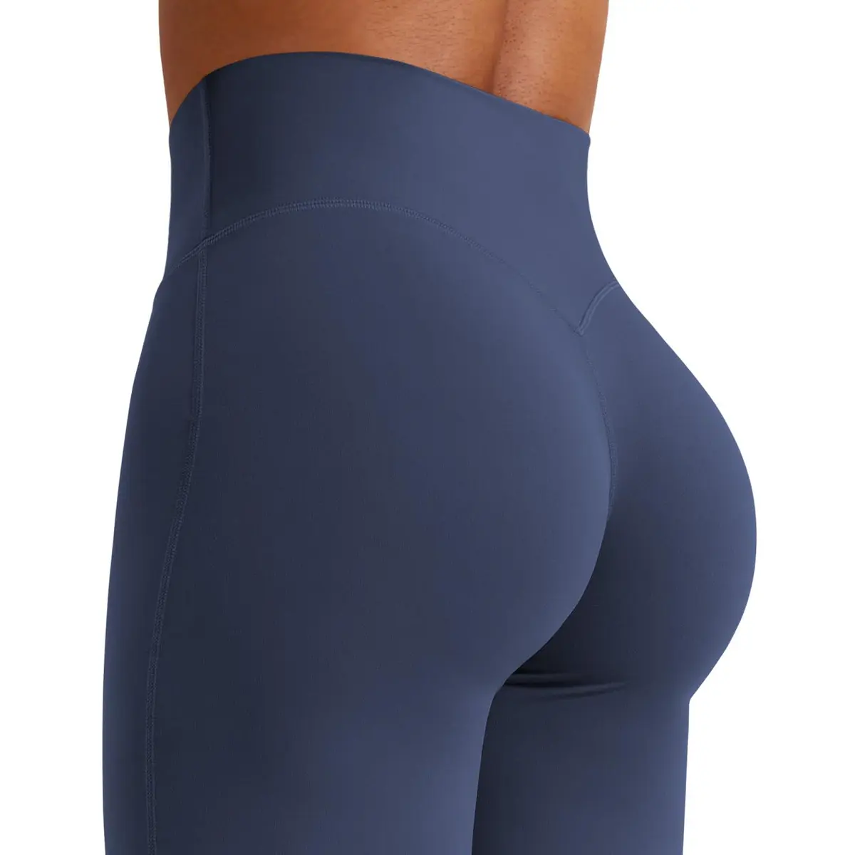 YEOREO Straight Leggings 31.5" Inseam Navy Blue XL | High Waisted Yoga Pants for Women - view 7