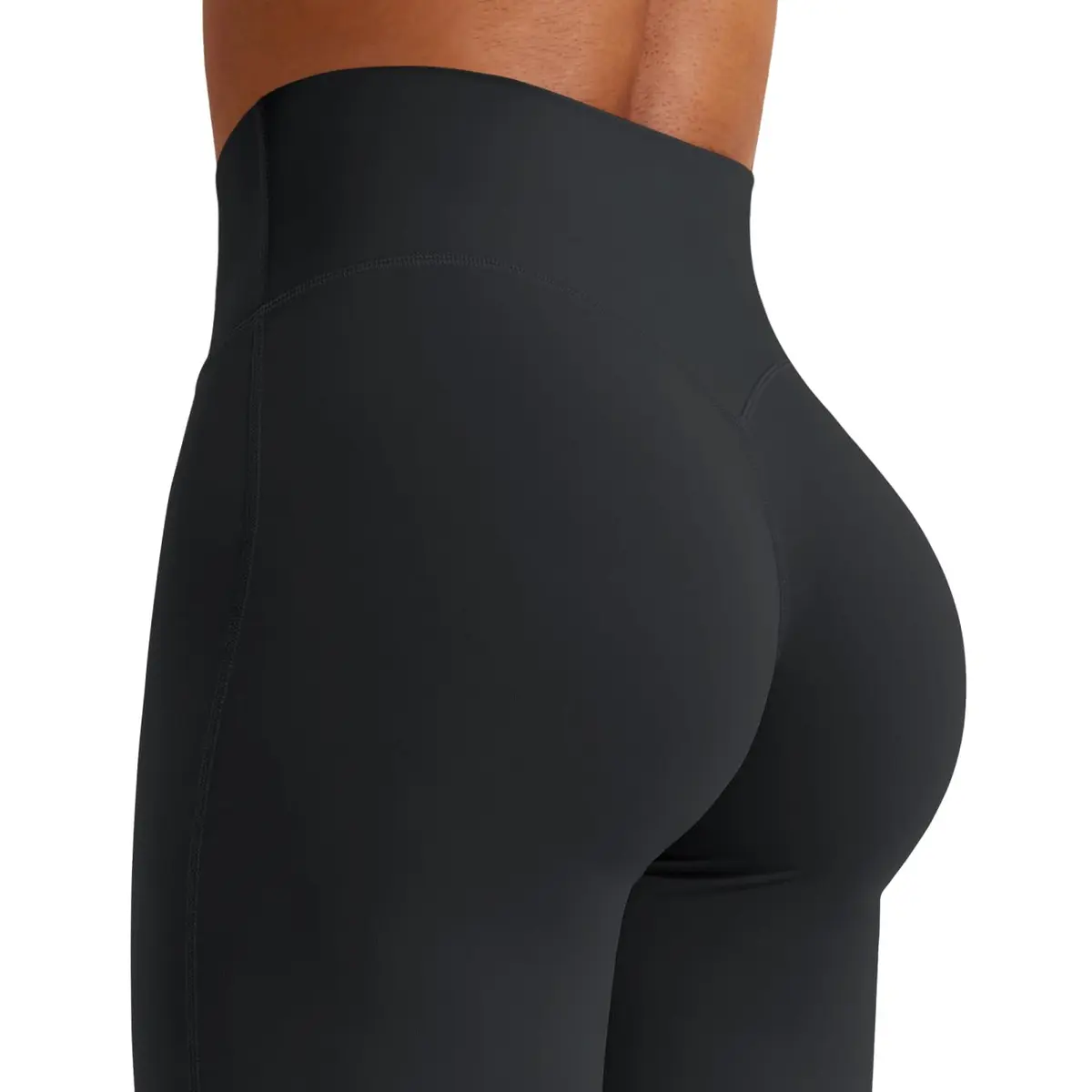 YEOREO Womens Straight Leggings 31.5" Inseam Black | High Waisted Gym Yoga Pants for Women - view 7