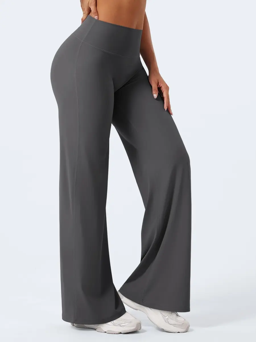 YEOREO Women's Straight Leggings 31.5" Inseam | High Waisted Yoga Pants for Gym & Lounging - view 7