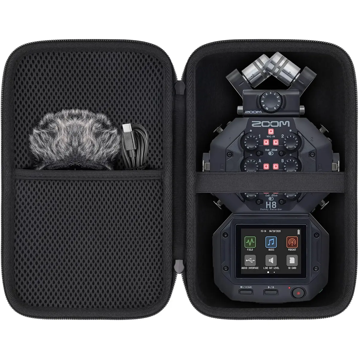 Aenllosi Hard Case for Zoom H8 Digital Multitrack Recorder | Dustproof, Waterproof & Light - main product image