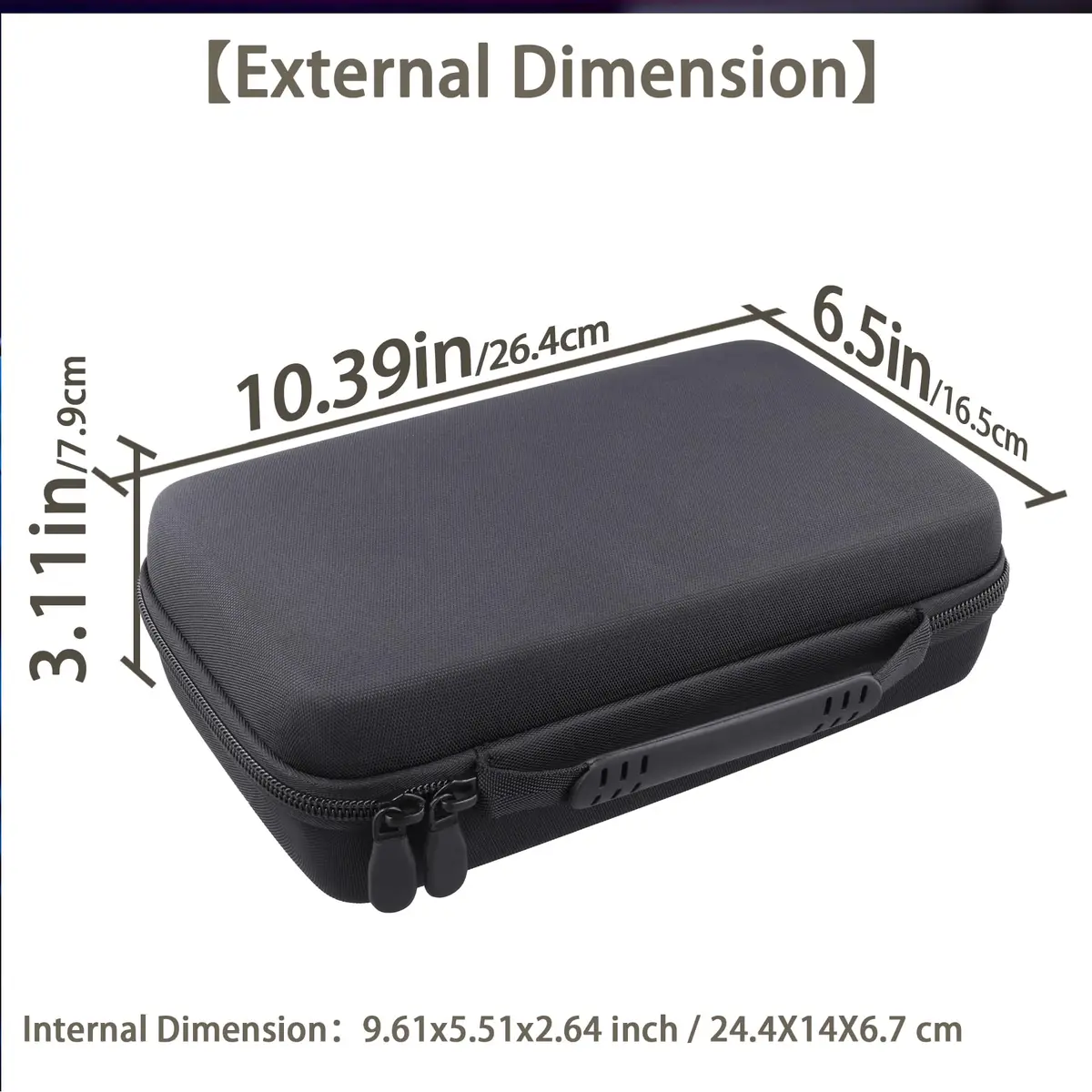 Aenllosi Hard Case for Zoom H8 Digital Multitrack Recorder | Dustproof, Waterproof & Light - view 6