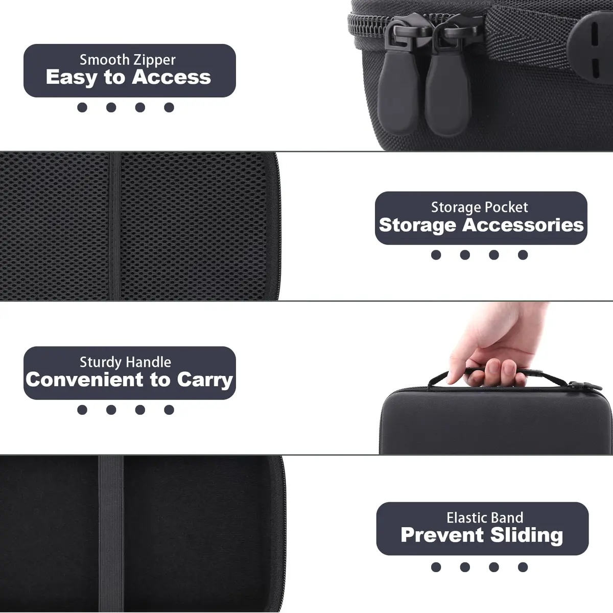 Aenllosi Hard Case for Zoom H8 Digital Multitrack Recorder | Dustproof, Waterproof & Light - view 3
